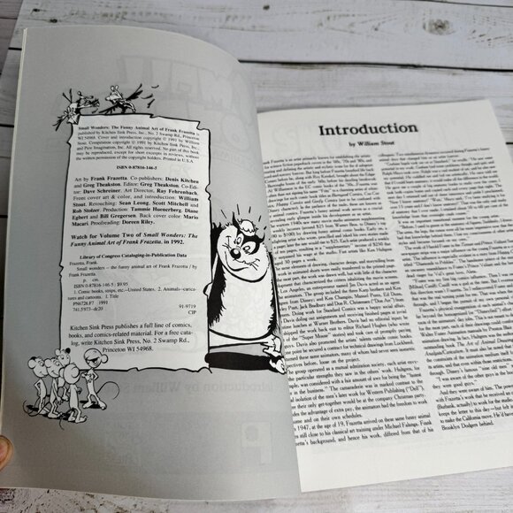 Small Wonders The Funny Animal Art of Frank Frazetta 1991 Comics Humor Cartoons - Picture 4 of 7